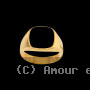 Chevalière forme carrée pierre Onyx noir