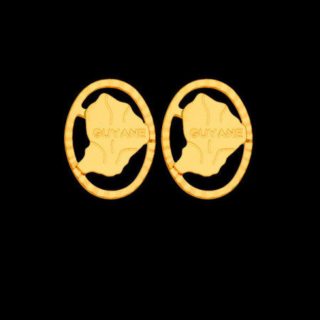 Boucles carte Guyane Antourage Or
