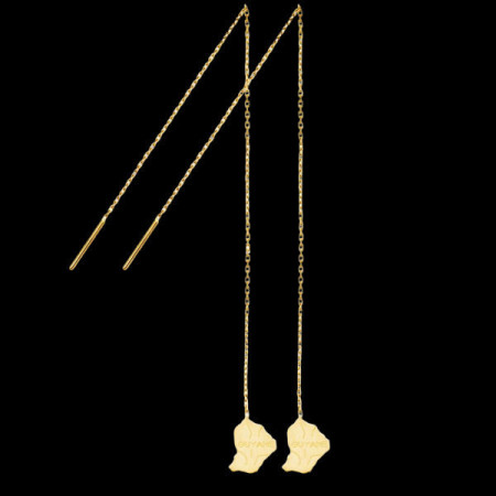 Boucles Pendante carte Guyane