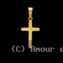 Pendentif croix ciselée