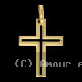 Pendentif croix ajourée en Or