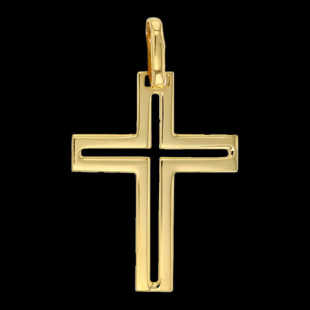Pendentif croix ajourée en Or