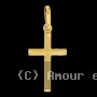 Pendentif croix avec motifs en Or