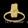 Bague créole Fagot Canne Or 18 Carats