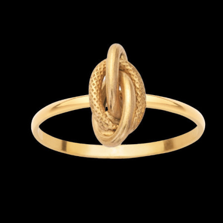 Bague Noeud Forçat piqué Or jaune 18 Carats