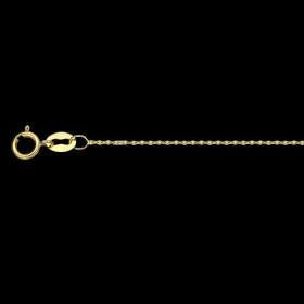 Chaîne maille Forçat claire miroir 0,70 mm 18 Carats