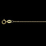 Chaîne maille Forçat claire miroir 0,80 mm 18 Carats
