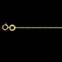 Chaîne maille Forçat diamantée 0,80 mm 18 Carats