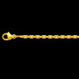 Chaîne maille Forçat claire miroir 1mm 18 Carats