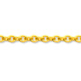 Chaîne maille Forçat ronde 1.10 mm 18 Carats