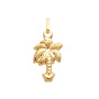 Pendentif Palmier Or 18 Carats