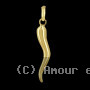 Pendentif Corne d'abondance Or 18 Carats