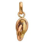 Pendentif Plaqué Or Nœud Forçat