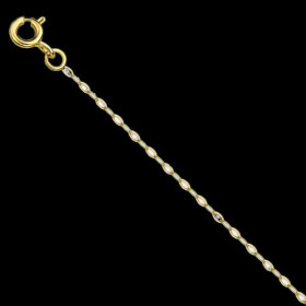 Chaîne de cheville maille Forçat Or 18 Carats