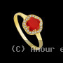 Bague Celia Verte 9 Carats