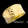 Bague créole Vague Or Jaune 9 Carats