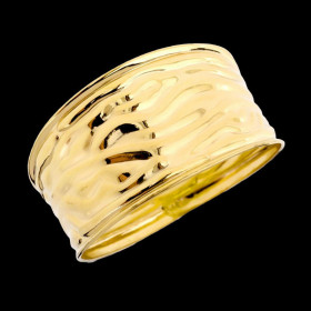 Bague créole Vague Or Jaune 9 Carats