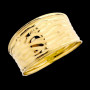 Bague créole Vague Or Jaune 9 Carats