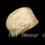 Bague Créole Facettée Or Jaune 9 Carats