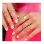 Bague 2 Ors Bande Facettée 9 Carats