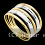 Bague 2 Ors Bicolore 18 Carats