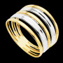 Bague 2 Ors Bicolore 18 Carats