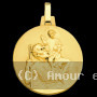 Médaille St Christophe Or jaune 18 Carats