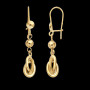Boucles d'oreilles pendantes Noeud Forçat Or