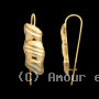 Boucles d'oreilles Bambou Or