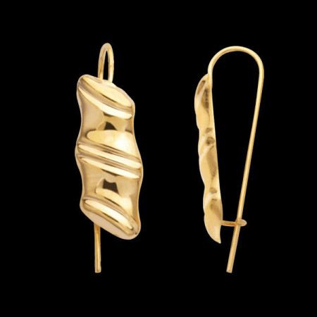 Boucles d'oreilles Bambou Or