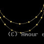 Collier Boules 2 rangs de chaîne Or 18 Carat