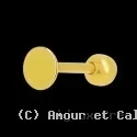 Percing lèvre Boule Or