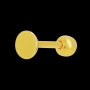 Percing lèvre Boule Or