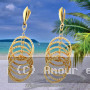 Boucles d'oreilles Pendante Diamanté