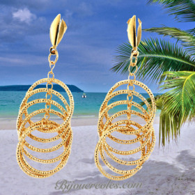 Boucles d'oreilles Pendante Diamanté