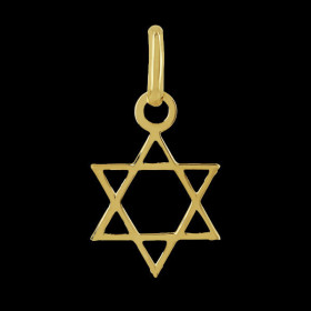 Pendentif Etoile de David 10 mm Or