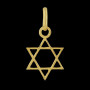 Pendentif Etoile de David 10 mm Or
