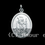 Médaille St Christophe oval Argent