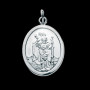 Médaille St Christophe oval Argent