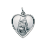 Médaille St Christophe Coeur Argent