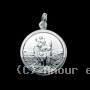 Médaille St Christophe ronde Argent
