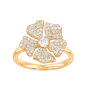 Bague Hibiscus diamants Or