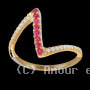 Bague rocher du Diamant Rubis