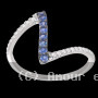 Bague rocher du Diamant Saphirs