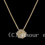 Collier Hibiscus diamants Or 18 Carat