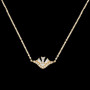 Collier éventail diamants Or 18 Carat