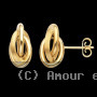 Boucles d'oreilles Noeud Forçat Or
