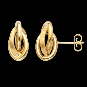 Boucles d'oreilles Noeud Forçat Or