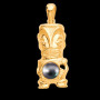 Pendentif Tiki polynésien Or