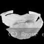 Bracelet rigide feuille banane argent
